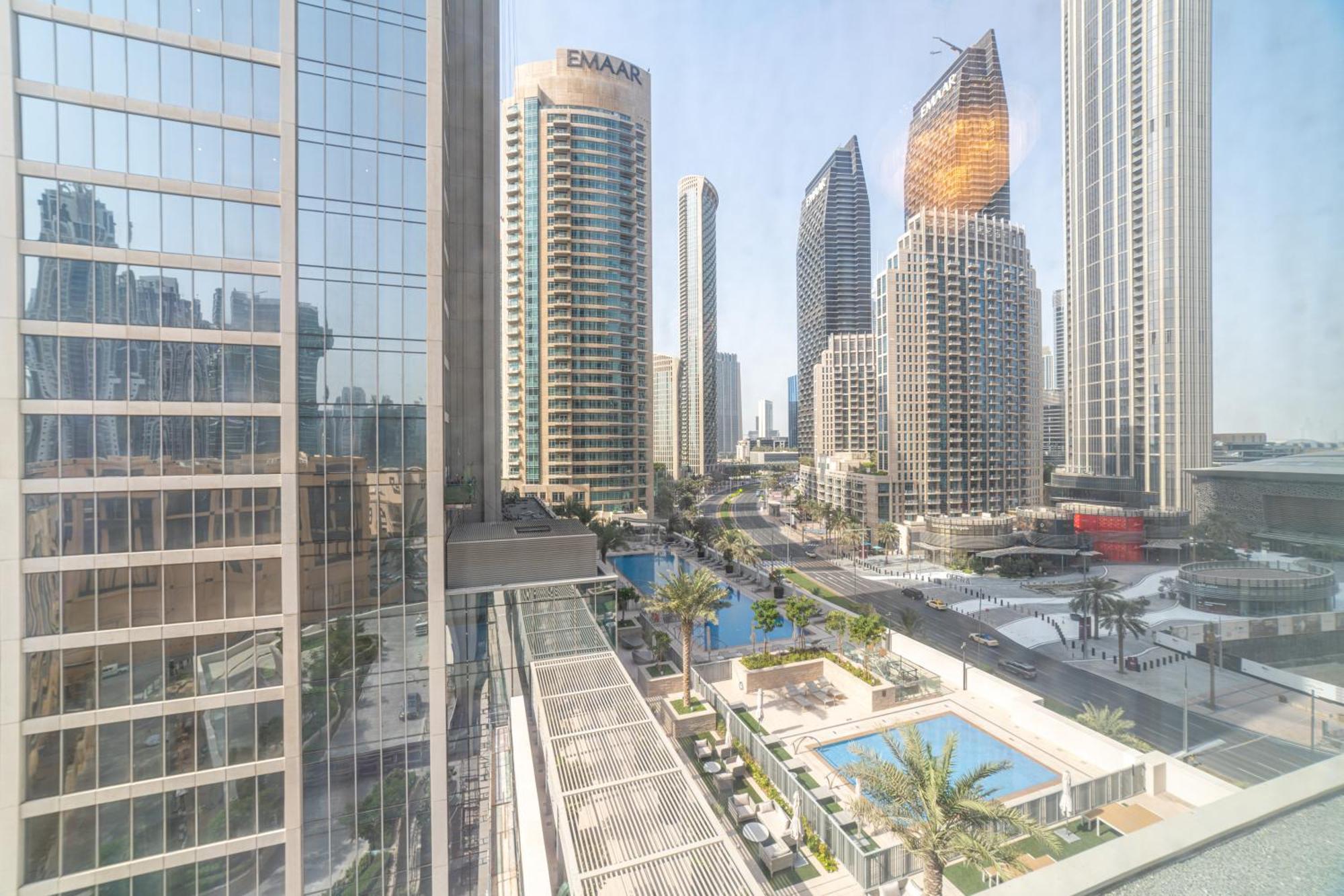 First Class 2Br With Full Dubai Boulevard View Dış mekan fotoğraf